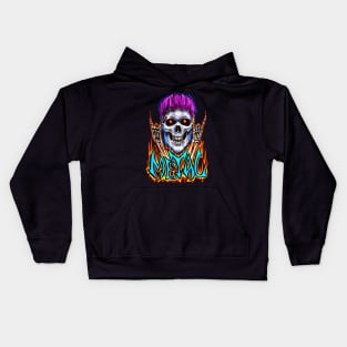 Punk Rocker Skeleton Kids Hoodie